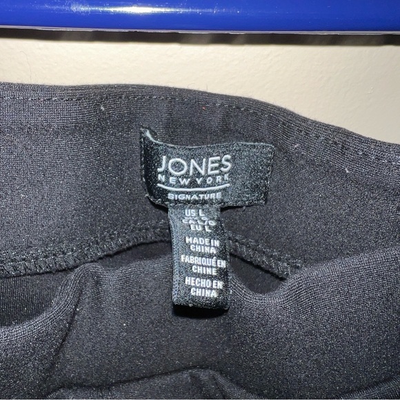 Jones New York Black Pull On Stretchy Pants - Picture 3 of 5
